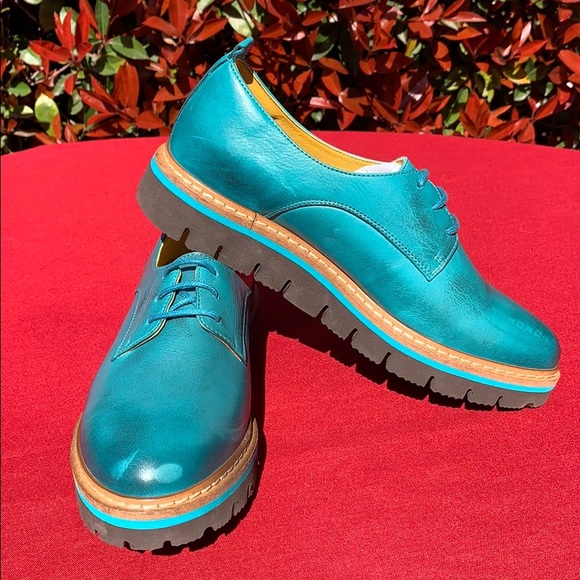 Jafa 397 Teal Loafers Size 38 NWOB - Picture 8 of 10